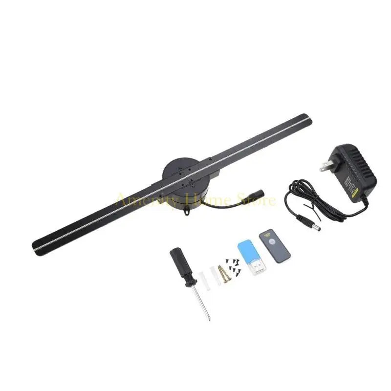 F26C 3D Hologram Fan Advertising Display Projector for w/ 224 LED Beads Easily Control Floating Art Decorative Holo Graphic V