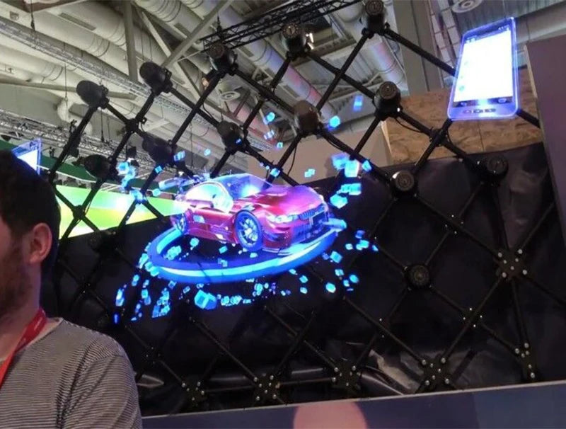 Wifi 3d Hologram Projector holiday Led Sign For Party Wedding DIY Decoration 3d hologram fan player Christmas decoration