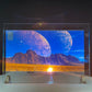 3D Transparent Holographic Projection Screen Adhesive Rear Projection Film for Exhibition Showcase Advertising Different Sizes