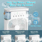 Fan with LED Night Light Portable Humidifier - Mini Air Cooler for Home Office,Spray Misting CoolingUSBMulti-functional Desk Fan