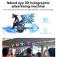 42cm 3D Holographic Fan Wifi Remote Custom ICONS DIY Video LOGO LED Neon Lights Rotating Display AD 3D Holographic Projector