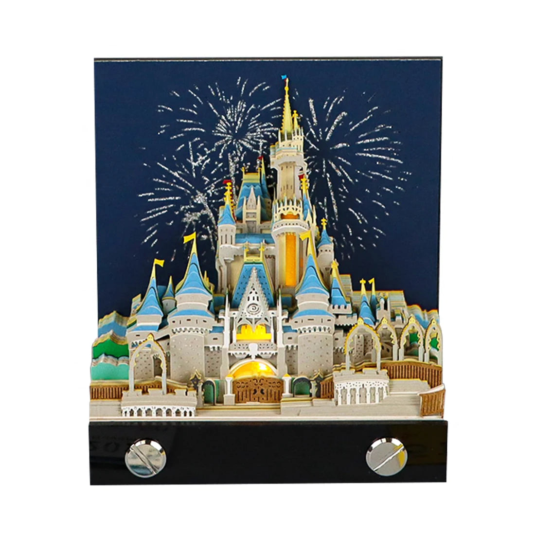 Omoshiroi 3D Year Calendar & Memo Pad - Castle Sticky Notes, Office & Birthday Gift