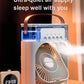 Fan with LED Night Light Portable Humidifier - Mini Air Cooler for Home Office,Spray Misting CoolingUSBMulti-functional Desk Fan