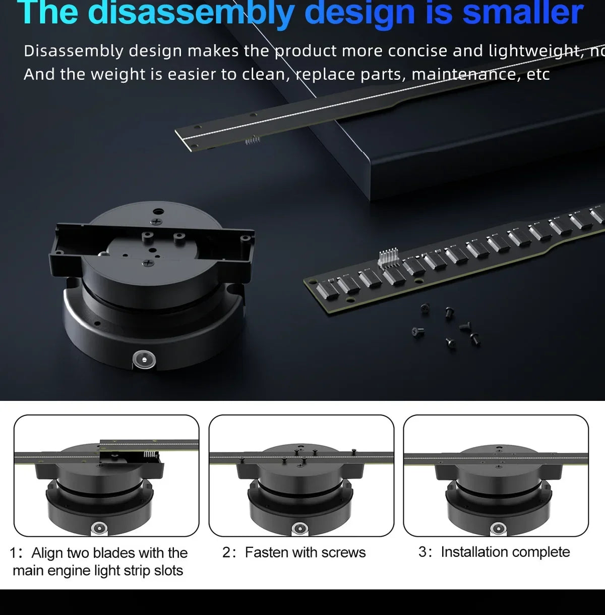 42cm 3D Holographic Fan Wifi Remote Custom ICONS DIY Video LOGO LED Neon Lights Rotating Display AD 3D Holographic Projector