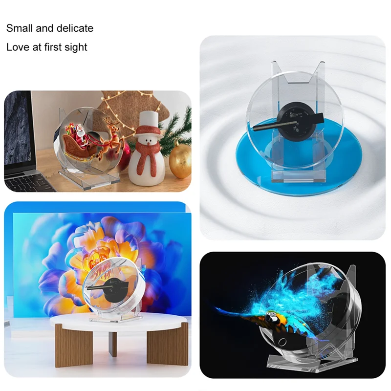 AF95-3D Fan Hologram Projector Desktop LED Sign Holographic Lamp Player Remote Display Support Images And Video