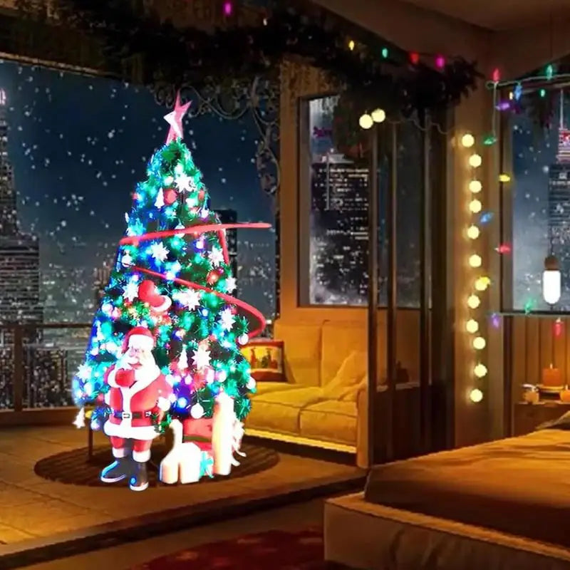 3D Hologram Christmas Tree Projector - Holographic Fan Display